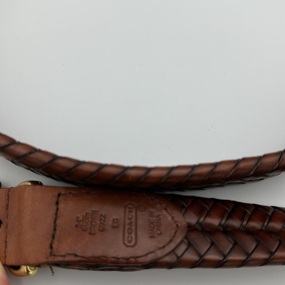coach braided leather belt size 34 - Picture 6 of 6